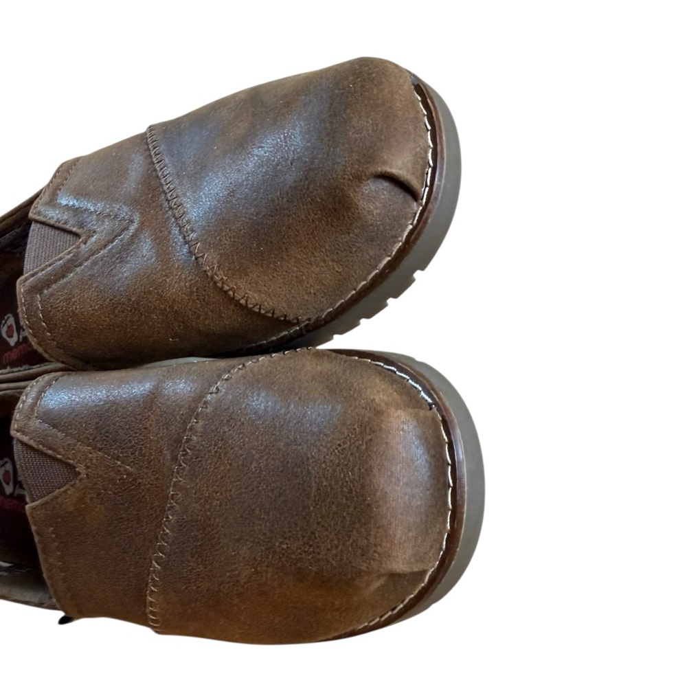 BOBS Skechers Brown Flat Slip-Ons Memory Foam Women’s Comfort Shoes, US Size 9.5 - Picture 7 of 13